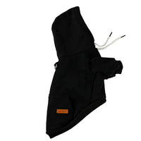 Dog Hoodie Small And Medium Dog Vest Outdoor Sweatshirt Bulldog Husky Warm Fleece Pet Clothing Puppy Costume Black