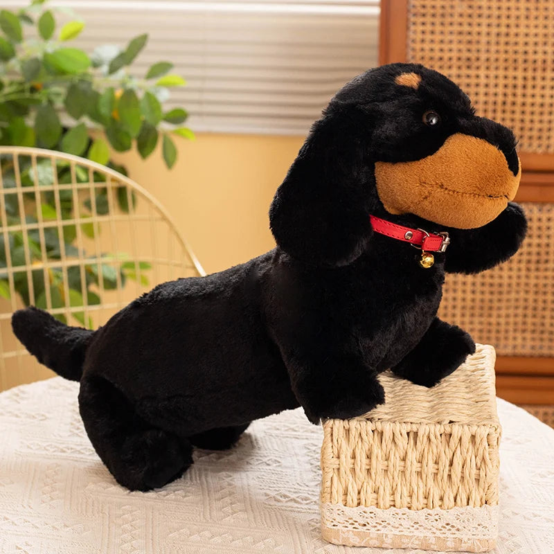 Lusy Store LLC Cute Simulation Dog Dachshund Soft Plush Toys Stuffed Animals Doll Pet Cartoon Puppy Pillow Children Birthday Gift Plush