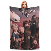 How to Train Your D-ragon Blankets Flannel Novelty Breathable Throw Blanket for Bedspread Spring Autumn 13