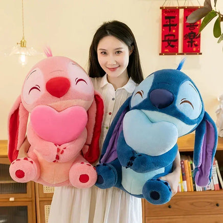 Lusy Store LLC Lilo &amp; Stitch Plush Toy &ndash; Cute Pink Heart Angel Stuffed Doll 12/18/24 Inch &ndash; Soft Anime Gift &ndash; Lusy Store Plush