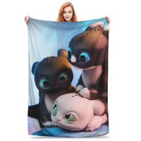 How to Train Your D-ragon Blankets Flannel Novelty Breathable Throw Blanket for Bedspread Spring Autumn 21