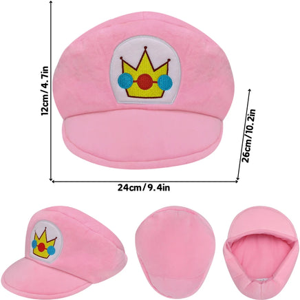Elephant Mario Luigi Funny Soft Plush Toys Mario Bros Cute Anime Stuffed Animals Festival Gifts Princess Peach hat
