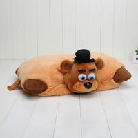 Lusy Store 43cm Freddy Purple Rabbit Red Foxy Yellow Duck Plush Pillow Freddy Fazbear Plush Stuffed Toys for Home Supplies Pillow 