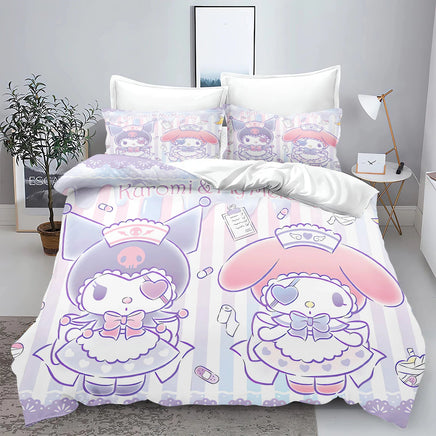 Sanrio, Hello Kitty 3D Children'S Printed Cute Cartoon100% Polyester Bedding Set Duvet Cover Set Bedding Sets Anime Home 7