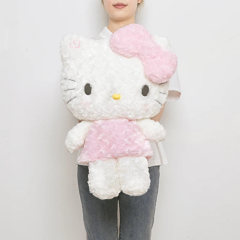 Lusy Store LLC Big Size Hello Kitty Plush Toy Stuffed Anime Cat Doll Xmas Gifts Plush