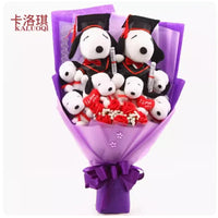 Snoopy Plush Bouquet Cute Doll Flower Puppy Graduation Gift