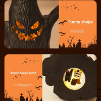 2024 Halloween Haunted House Horror Props, Halloween Ghost Tree Led Glow Ghost Lights, Horrific Atmosphere Home Decoration Light