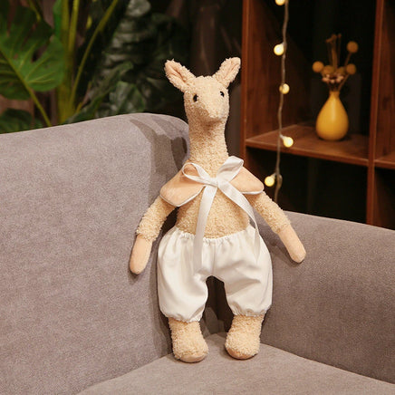 Giraffe Plush Toy – Soft & Cuddly 15.7" Stuffed Animal for Kids, Nursery Decor – Lusy Store brown alpaca