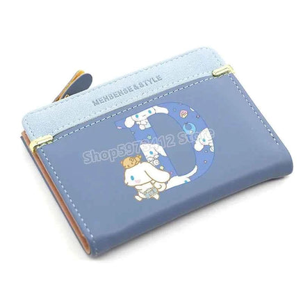 Cute Cinnamoroll Wallets Women Coin Purse Cartoon Sanrios Anime Pu Casual Money Bag Clutch Card Holder Wallet with Buttons Gift kt1071
