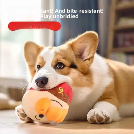 Interactive Electric Dog Toy, Rechargeable USB Jumping Ball with Plush Clown, Pet Puzzle & Training Toy