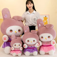 Lusy Store LLC Big Size Kuromi My Melody Plush Stuffed Doll Room Decoration Bed Pillow Gift Plush