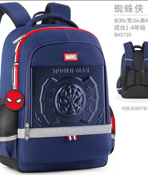 Spiderman Backpack New School Bags For Boys Primary Student Shoulder Grade 1-3 Mochilas B106