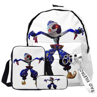 Trendy Popular Funny sundrop fnaf 3D Print 3pcs/Set pupil School Bags Laptop Daypack Backpack Inclined shoulder bag Pencil Case Lusy Store