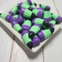 5/10Pcs Mini Resin Fake Candy Corn Miniatures, Faux Candy Corn Figurines for Home Desk DIY Craft Project Halloween Decoration
