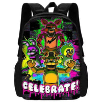 Cartoon Five Night At Freddy Child School Backpack With Shoulder Bag Pencil Bags School Bags for Boys Girls Best Gift XHOO4-SB-145-A7
