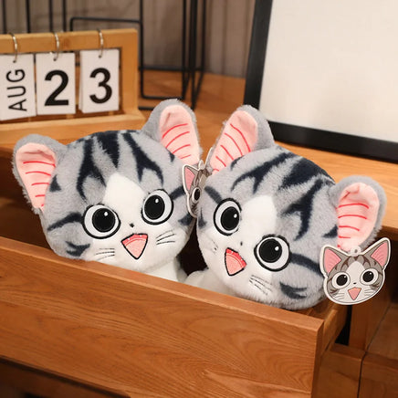 Lusy Store LLC Kawaii Cat Plush Anime Character Chi Chi's Cat Stuffed Doll Soft Cheese Cat  Home Decor Plush