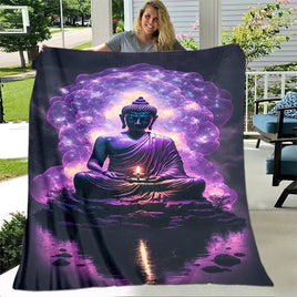 Buddha Sakyamuni Buddhism Faith Religion Soft Plush Blanket, Flannel Blanket Throw Blanket for Living Room Bedroom Bed Sofa Pray 7