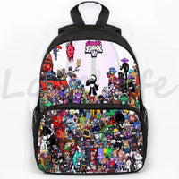 Fnf Game Friday Night Funkin Backpack for Boys Girls 3D Anime School Backpacks Children Bookbag 16 Inch Travel 11