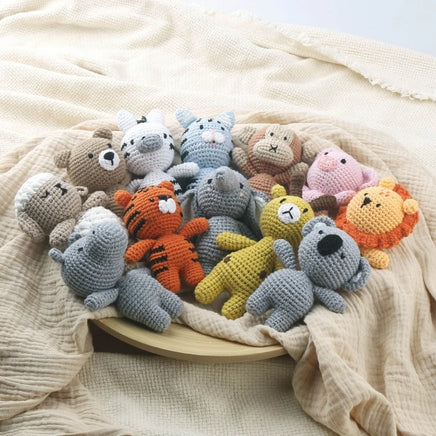 Monkey Plush Toy – Handmade Crochet Wool Stuffed Animal, 2.4" – Lusy Store