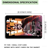 Amine S-Star-W-Wars Anime Cartoon Bear Skin Sticker Film Tape Case For Big Credit Debit Card Front Side Lusy Store