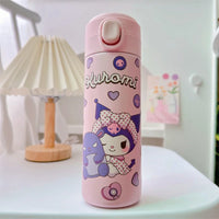 Sanrio Hello Kitty Kuromi Melody Cartoon Stainless Bounce Cup Creative Trending Student Water Bottle Large Capacity Thermos Cup 2 420ML