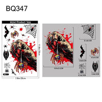 2025 Halloween PVC Glass Window Static Sticker Horror Castle Cat Decorative Sticker Halloween Glass Decals Home Party Decoration Style2-BQ347
