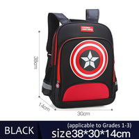 Lusy Store Spiderman Backpack Children Schoolbags Superhero Captain America Backpacks Boy B108 