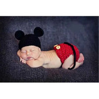 Newborn Photography Props Costume Hat Cape Set Crochet Knit Clothes Studio Photography Accessories Halloween Costumes 7