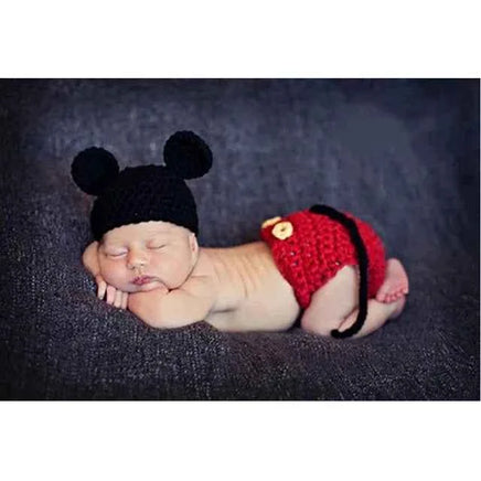 Newborn Photography Props Costume Hat Cape Set Crochet Knit Clothes Studio Photography Accessories Halloween Costumes 7