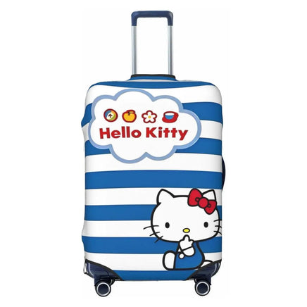 Hello Kitty Leopard Suitcase Cover Cruise Trip Protection Vacation Strectch Luggage Supplies 5