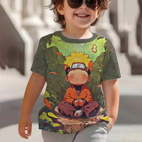 3D Print Anime N-N-Narutos Baby Clothing 5 to 14 Years Male Outdoor Clothes for Children Boy Girl Child T-Shirt Top Shirts Lusy Store