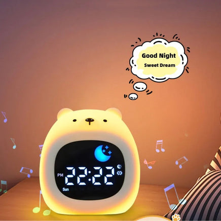 Alarm Clock for Kids Puppy-Shape Toddler Sleep Training Clock Cute Touch Night Light for Children Bedroom Lusy Store
