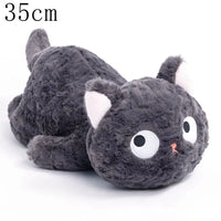 Funny Three Poses Fat Black Cat Plush Stuffed Animals For Boys and Girls Children Gift C-35cm CHINA