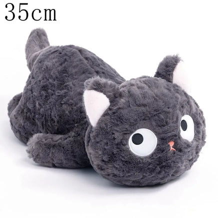 Funny Three Poses Fat Black Cat Plush Stuffed Animals For Boys and Girls Children Gift C-35cm CHINA