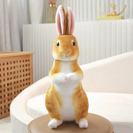 Fluffy Easter Bunny Plush Toy | Long Ear Rabbit Pillow | 9.4-11.8 in | Lusy Store Yellow-2