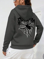 Scream Spiders & Cobwebs Women Hoodies Harajuku Oversize Hoody Fashion Loose Clothing Comfortable