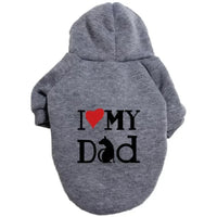 Pet Clothes French Bulldog Puppy Dog Costume Chihuahua Pug Pets Dogs Clothing For Small Medium Gray dad