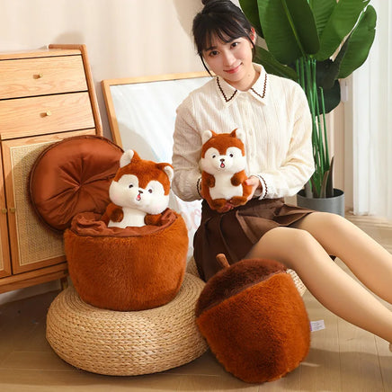 Lusy Store LLC Taiyaki Cat Plush Toy &ndash; Soft Stuffed Animal Pillow &ndash; 38cm/75cm Plush