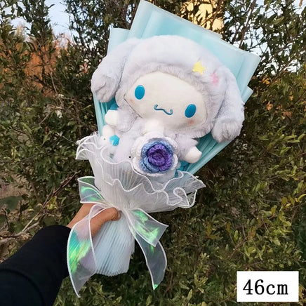 Kuromi My Melody Hello Kitty Cinnamoroll Plush Bouquet Valentine's Day Christmas Graduation Holiday Gift Cinnamoroll-13