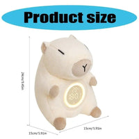 Capybaras Themed Alarm Clock for Children, USB Chargeable, Touch Activated, Illuminations