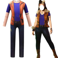 New Halloween Costumes for Kids Zombies 2 Addison Cosplay Girls Eliza Outfits Party Bodysuit Jumpsuits Children Carnival Clothes 4543
