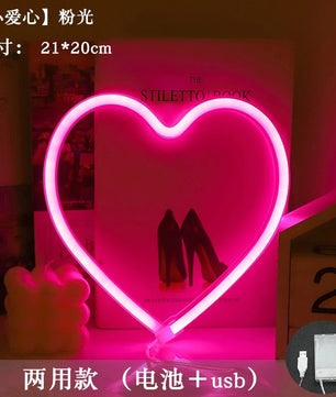 Love LED Neon Sign Light Glowing Valentine's Day Propose Festival Decoration