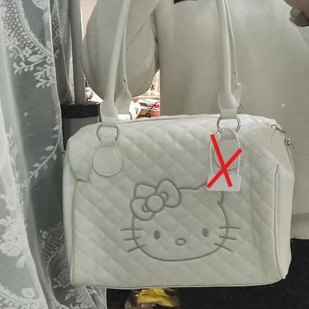 Bag Hello Kitty Medieval Times Fashion Tote Bag Cartoon Embroiderydelicate High-capacity Handbag Travel Storage Cute Y2k 1