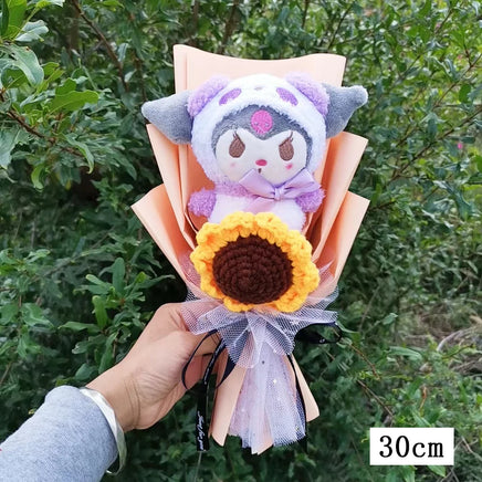 Kuromi My Melody Hello Kitty Cinnamoroll Plush Bouquet Valentine's Day Christmas Graduation Holiday Gift Kuromi-9