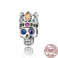 Gothic 2025 Charms 925 Sterling Silver Halloween Nightmare Skull Skeleton Beads Fit Snake Chain Bracelet Necklace DIY Jewelry OMT785
