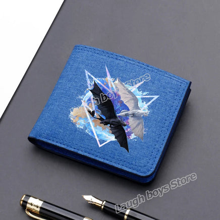 Toothless Canvas Wallet Men Short Folding Purse How To Train Your Dragons Cartoon Card Holder Coin Case Fashion Pocketbook Gift Lusy Store