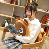 Lusy Store LLC 3 Style Animal Crossing Plush Pillow Doubutsu No Mori Cofa Cushion Tom Nook Foxes Anime Stuffed Gift Plush