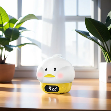 Digital Alarm Clock Children Wake Up Lamp Night Light Rechargeable Alarm Clock Lamp for Bedroom Room Decor