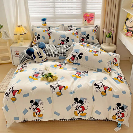 Disneys Cartoon Bed Sheets Set Stichs Mickeys Bedding Set Toys Story Duvet Cover Pillowcase Donalds Bed Sets Queen King Size 10