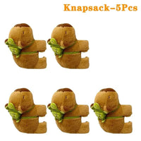 1-20PCS Rytanda Capybara Clap Circle Toys Slap Snap Wrap Wristband Bracelet Capybara Plush Hand Ring Fun Pop Circles Kids Gift Knapsack-5PCS